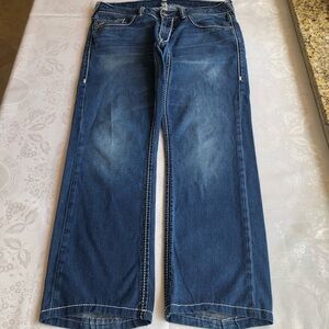 True Religion Section Straight Mega T Midnight Blue Jeans Pants Men’s Size 34